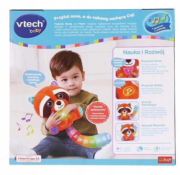 VTECH ZABAWKA INTERAKTYWNA FIGLARNA PANDA Rodzaj pluszaki interaktywne