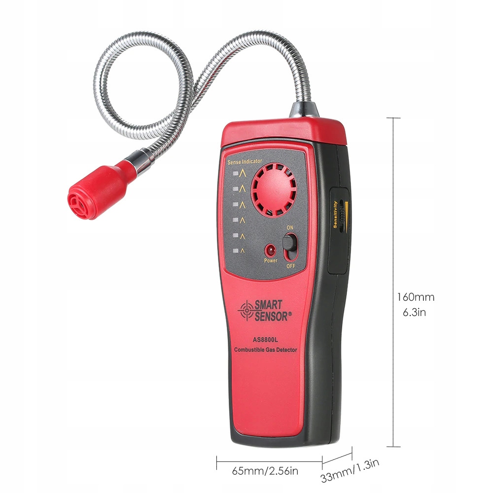 DETEKTOR GAZÓW PALNYCH LPG METAN AS8800L WYKRYWACZ EAN (GTIN) 5905108470166