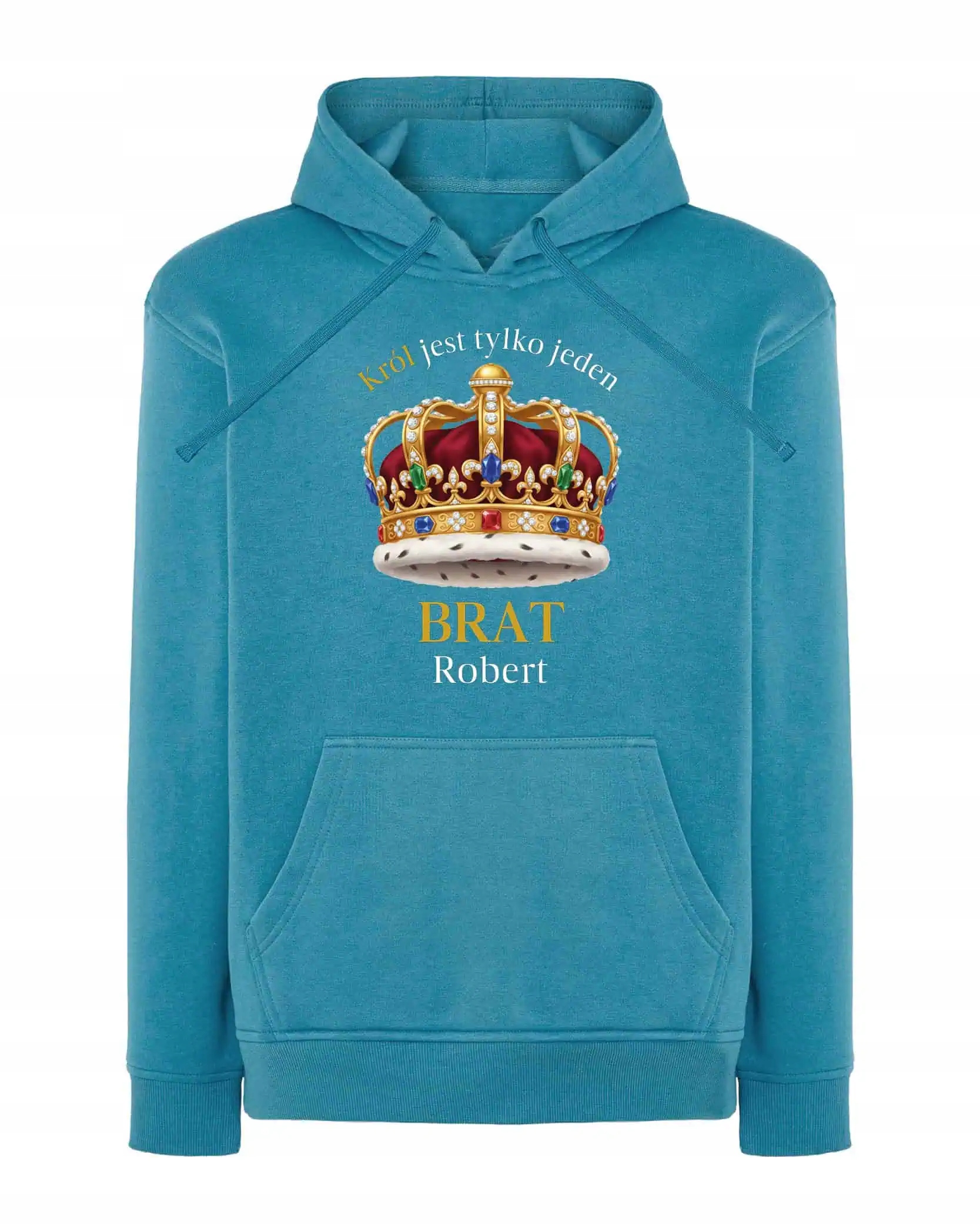 Mikina s kapucí Personalizovaný den mužů Dárek Modrá M