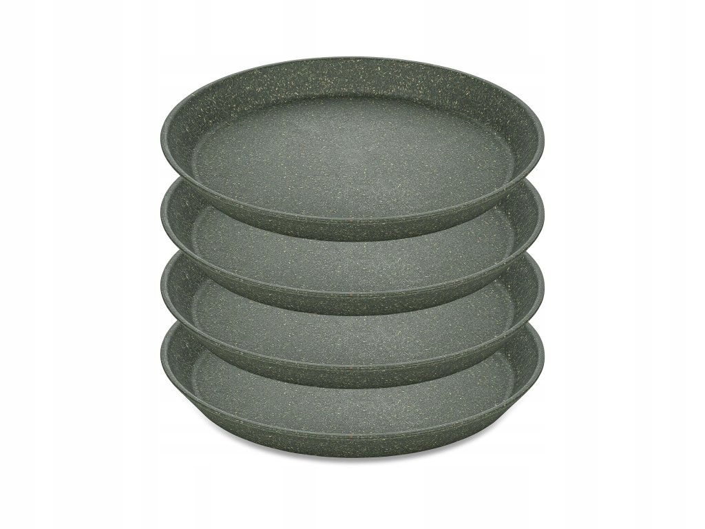 Talíře Connect, O 20,5 cm, 4 kusy v sadě, antracitové, Koziol