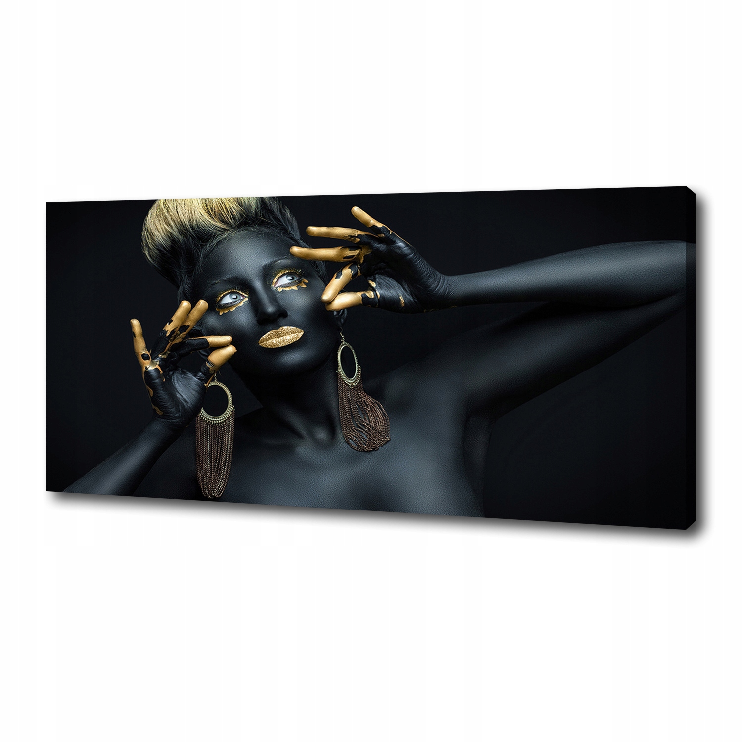 

Foto obraz na płótnie Kobieta w czerni 125x50 cm