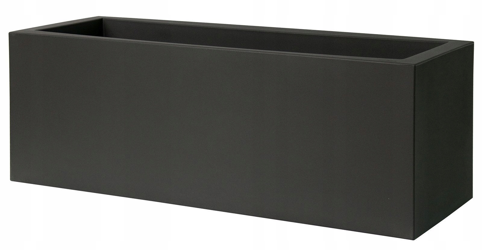 prostokątna donica Kube 100x40/40 podłużna grafit