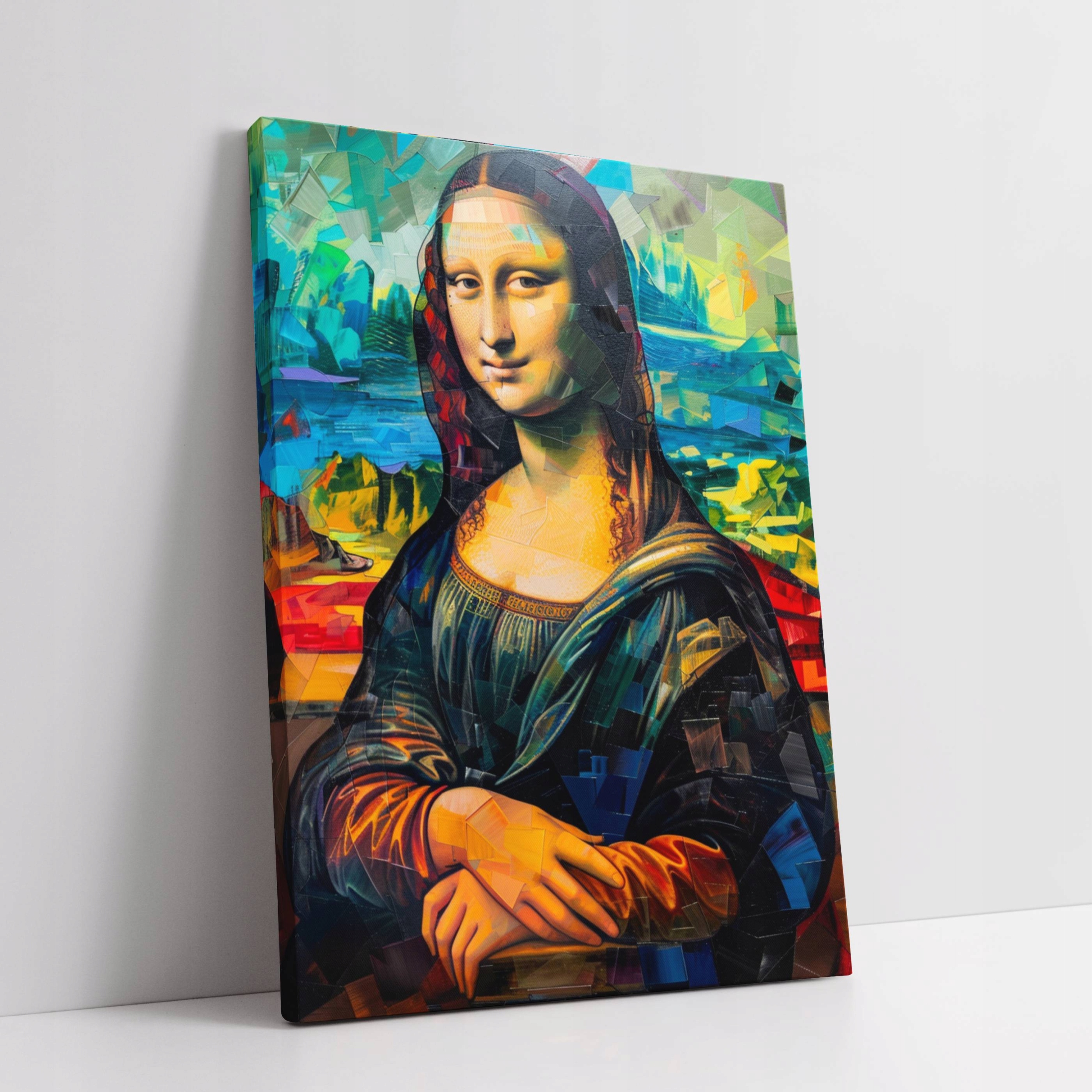 Obraz na plátně Mona Lisa ve stylu Picasso do domu obývacího pokoje 90x120