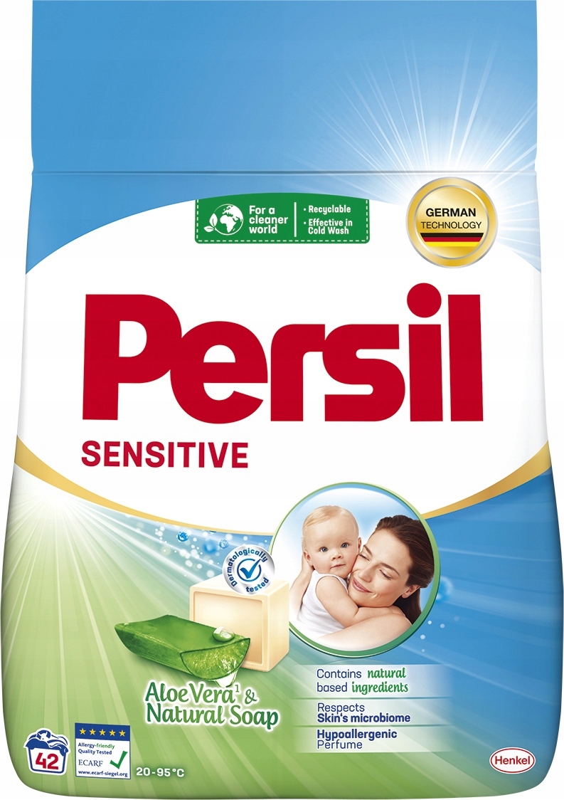 Prášok na pranie biely Persil Sensitive 2,52kg 42 praní