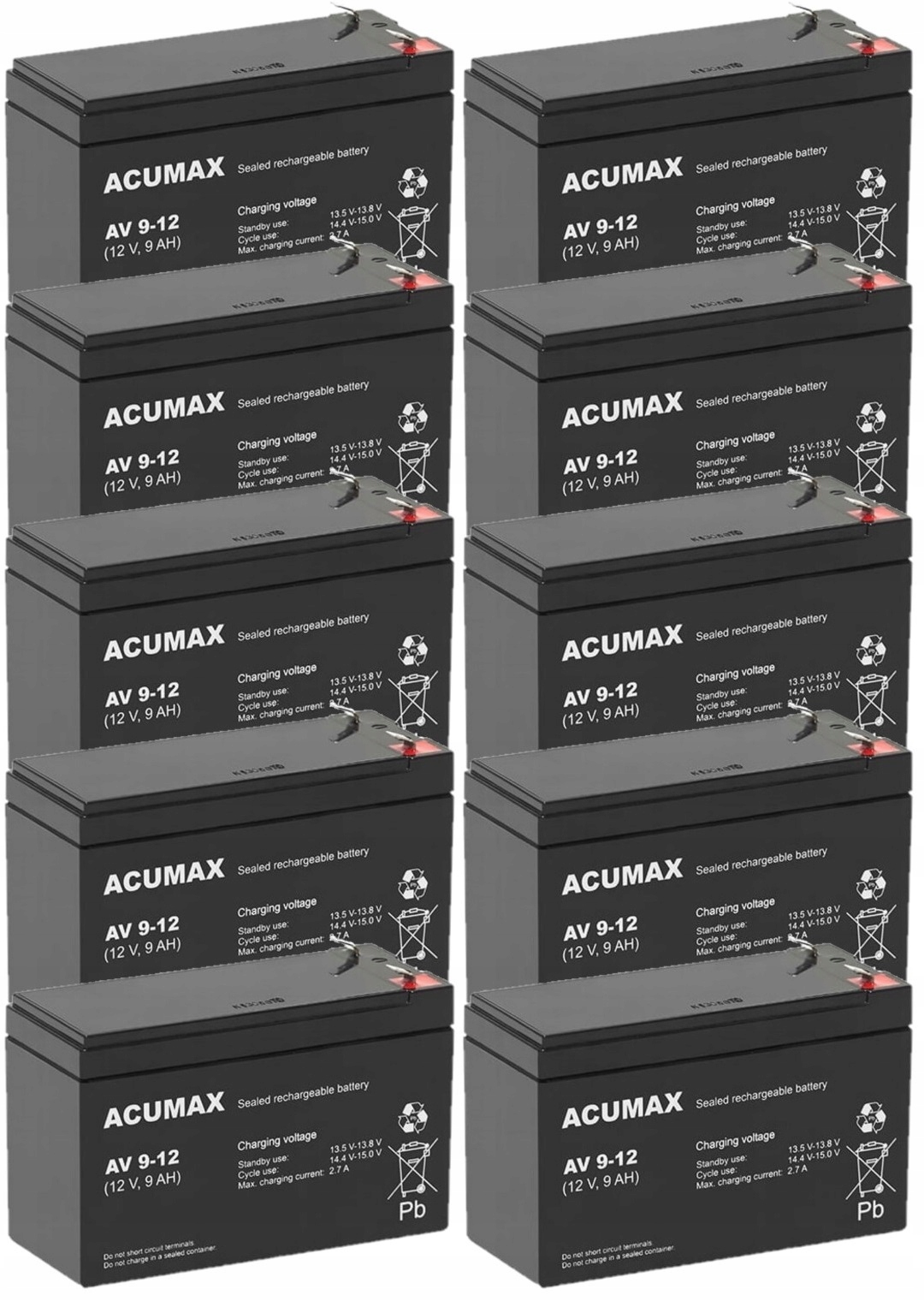 TBC7 BATERIE ZESTAW AKUMULATORÓW DO UPS APC EATON POWERWALKER 10x AV 9-12