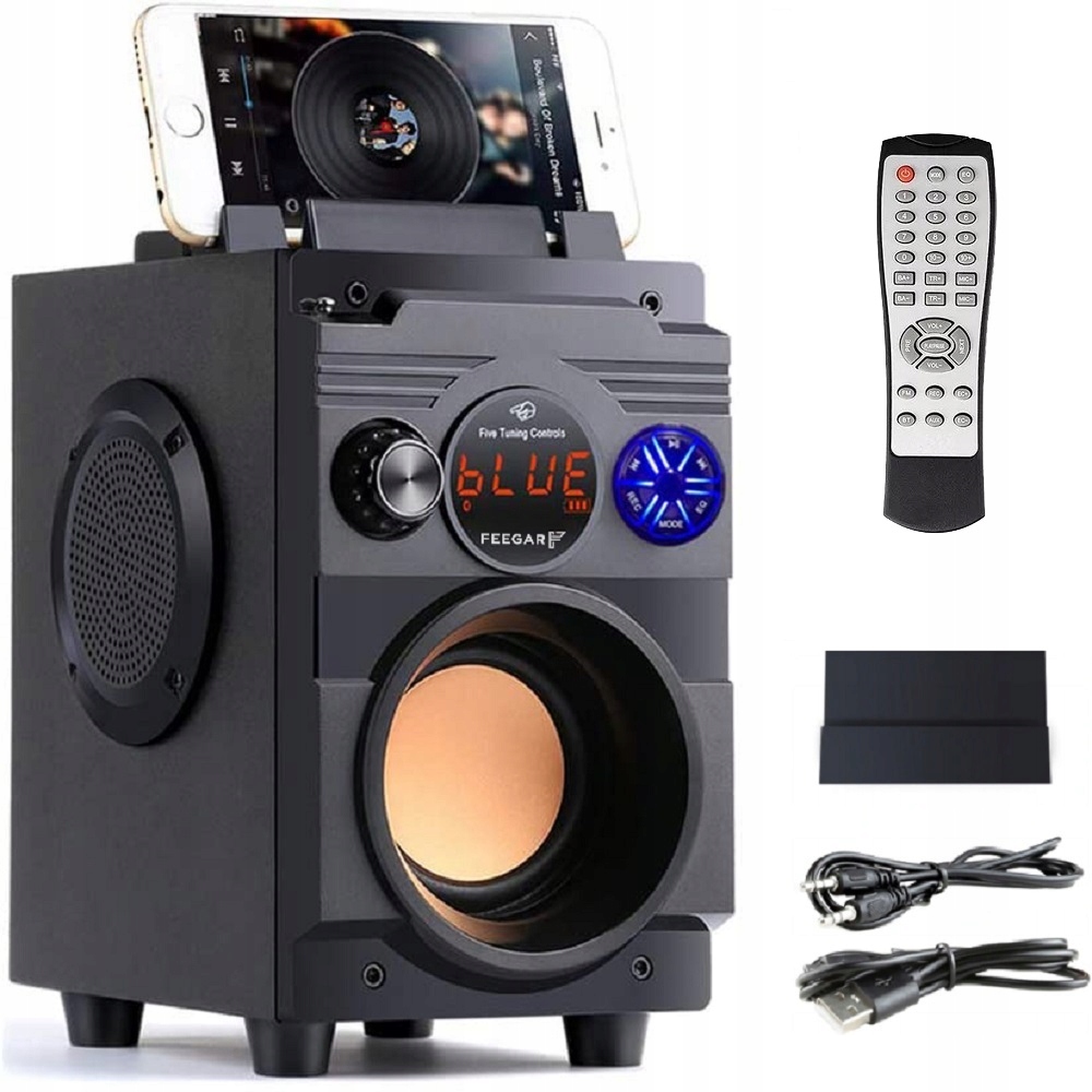 Głośnik przenośny Feegar Showjet czarny 30 W 4000 mAh