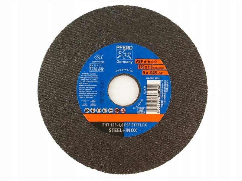 

Pferd Tarcza Do Cięcia Stali 125x1,6 Steel Inox