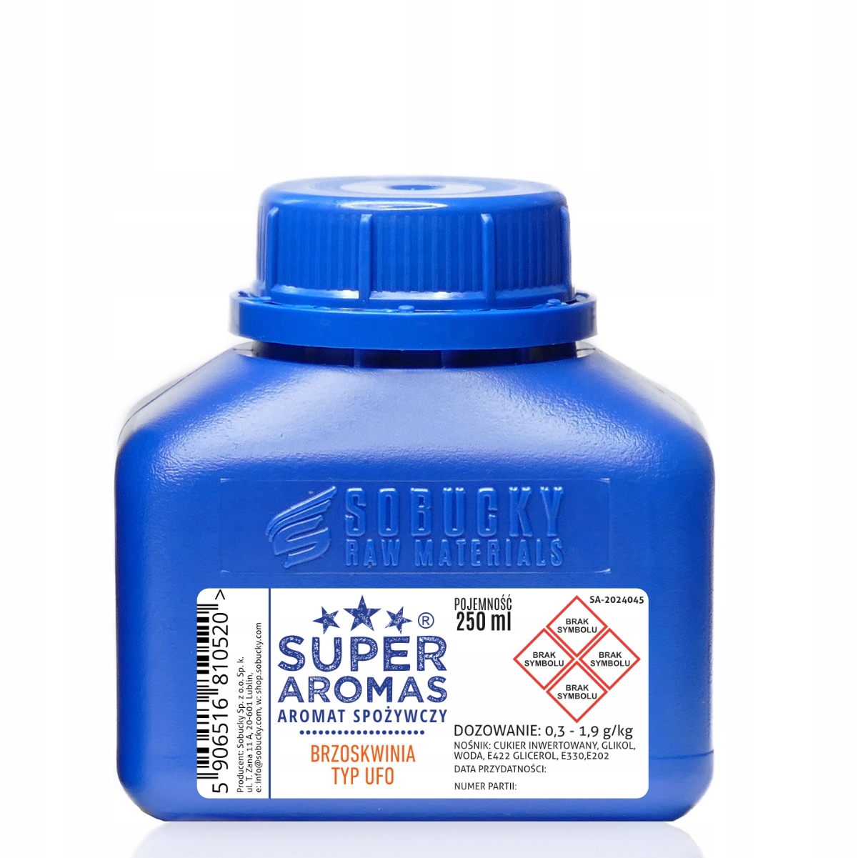 Levně Aromas Potravinářská vůně Broskev Typ Ufo 250 ml