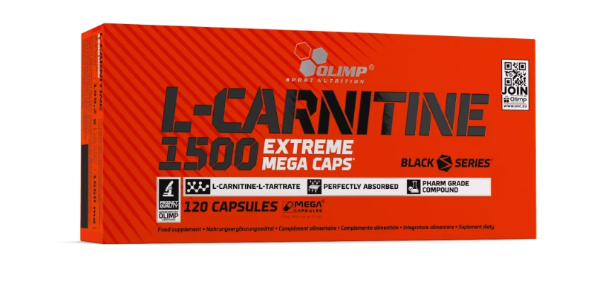 Olimp L-Carnitine 1500 Extreme Caps 120 kapslí. L-karnitin spalovač