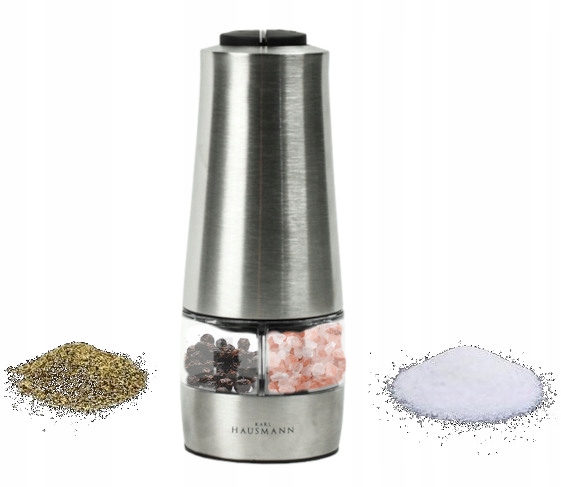 

Młynek elektryczny podwójny do pieprzu soli 2 w 1