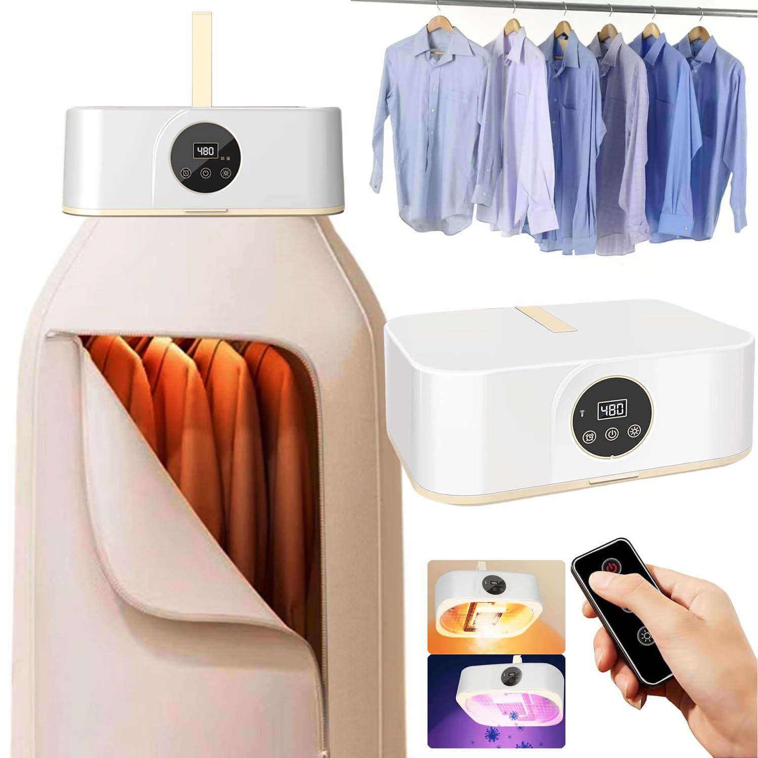 Levně Elektrická Sušák Prádla 360° S Vlnitým Věšákem, Sterilizace 600 W