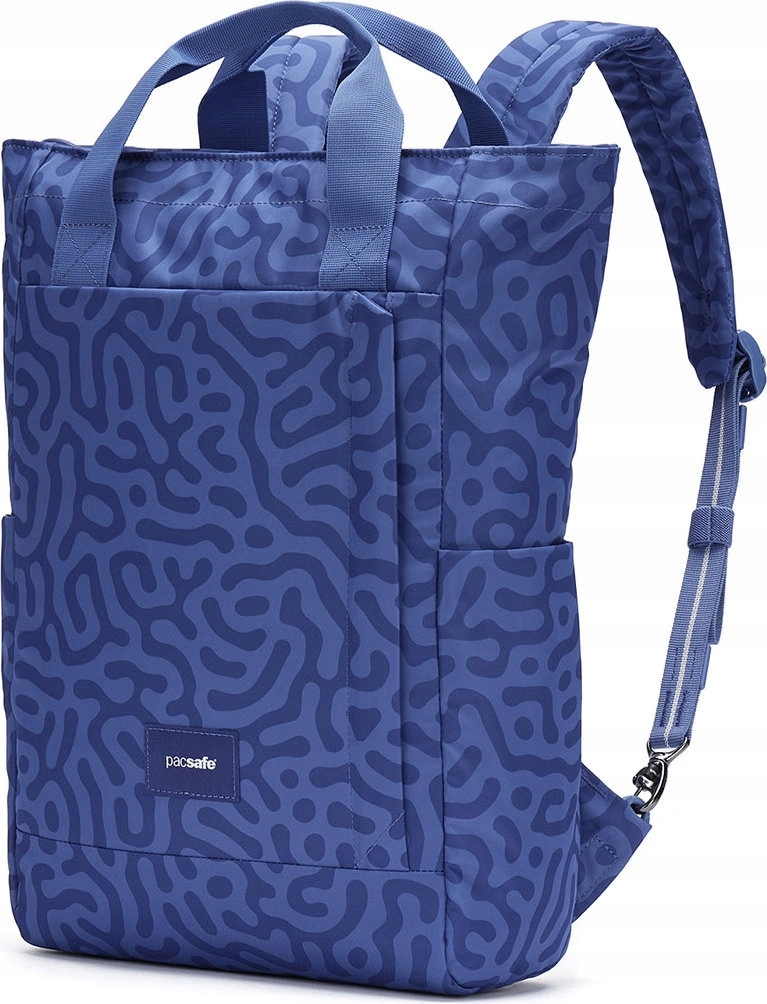 Plecak Torba 2W1 Pacsafe Go 15L Rfid Niebieski Antykradzieżowy Damski