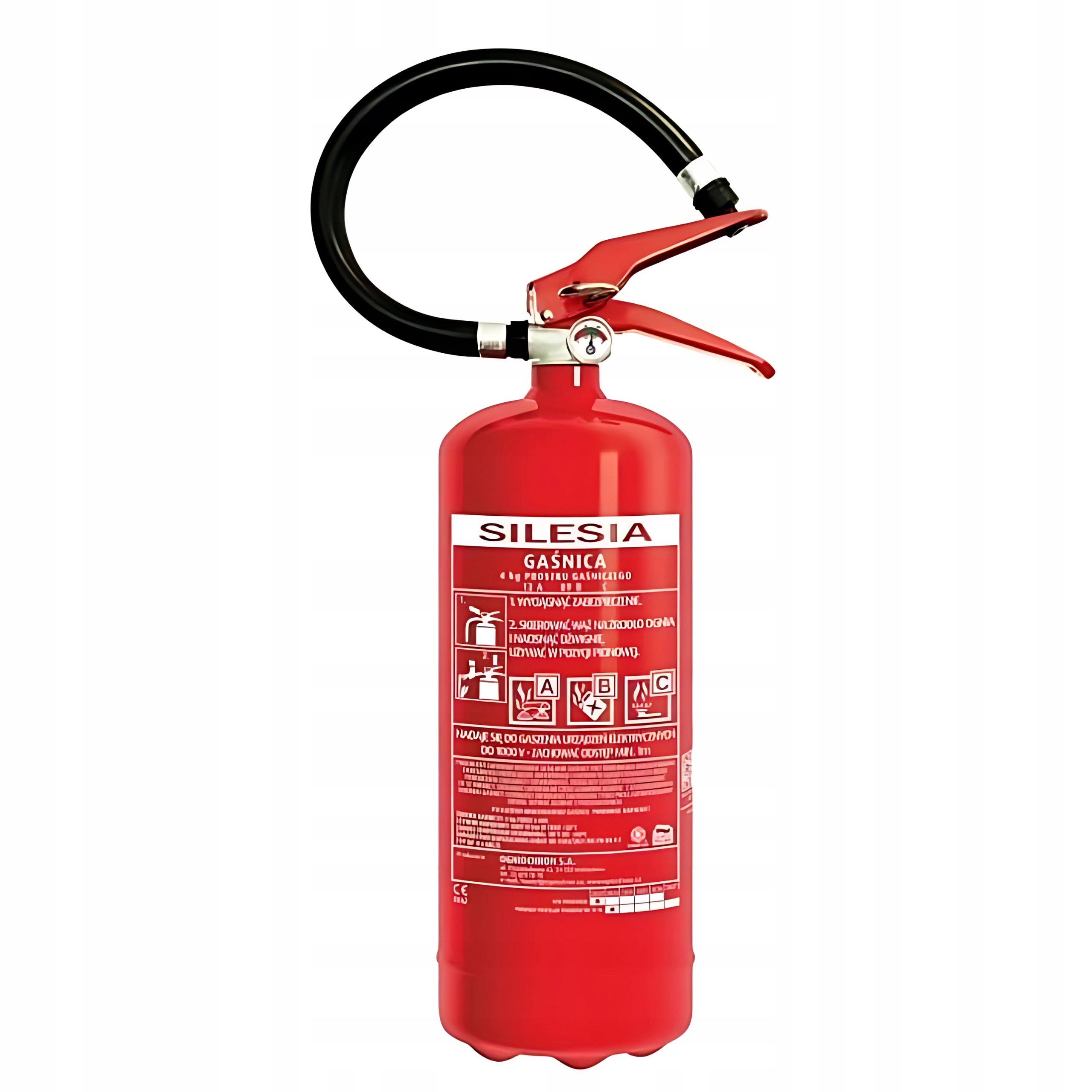Gaśnica proszkowa 4kg z uchwytem naściennym Abc Ogniochron Bhp Samochodowa