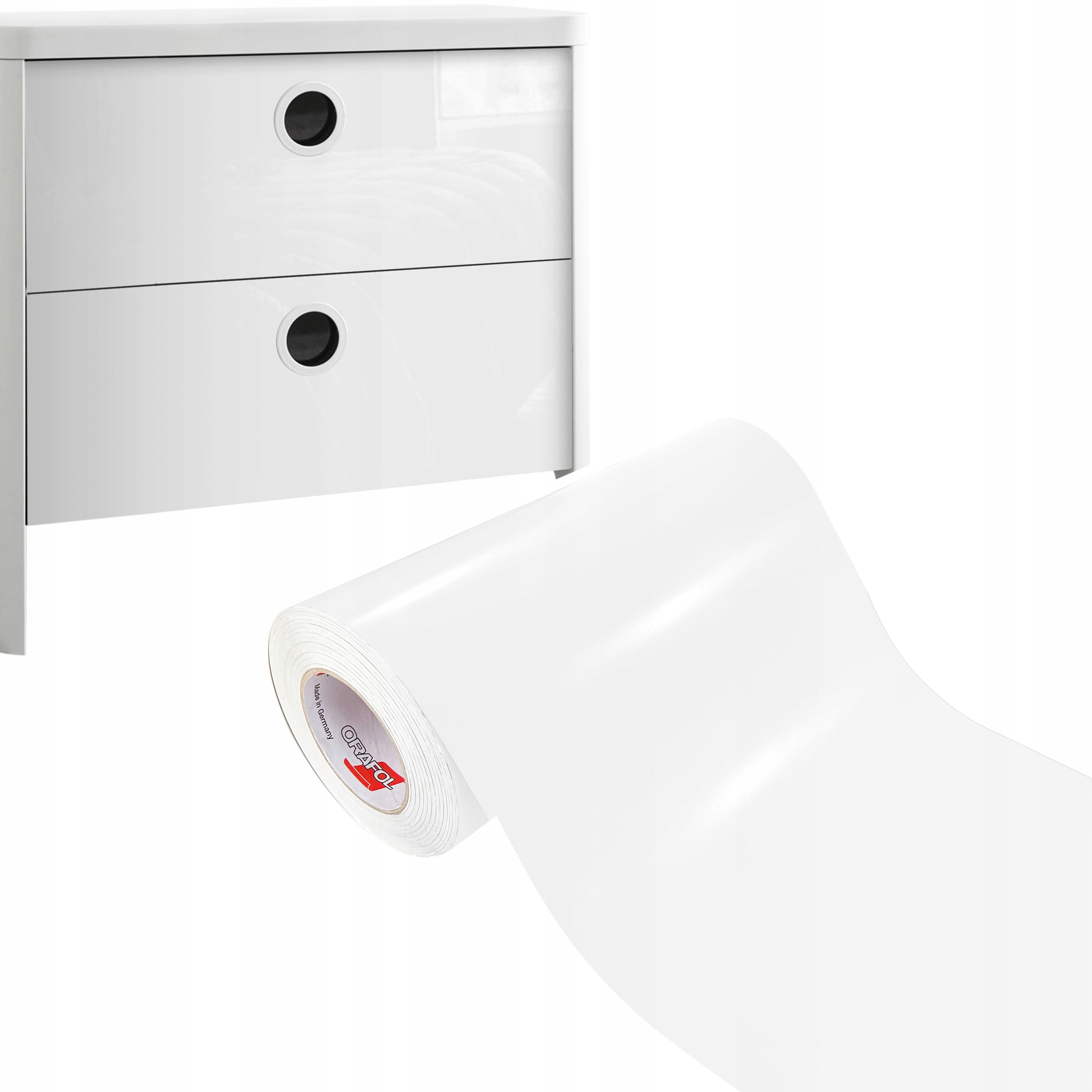 Samolepicí Pvc dýha Fólie na nábytek Barva Bílá Lesk Role 33 cm x 50 m