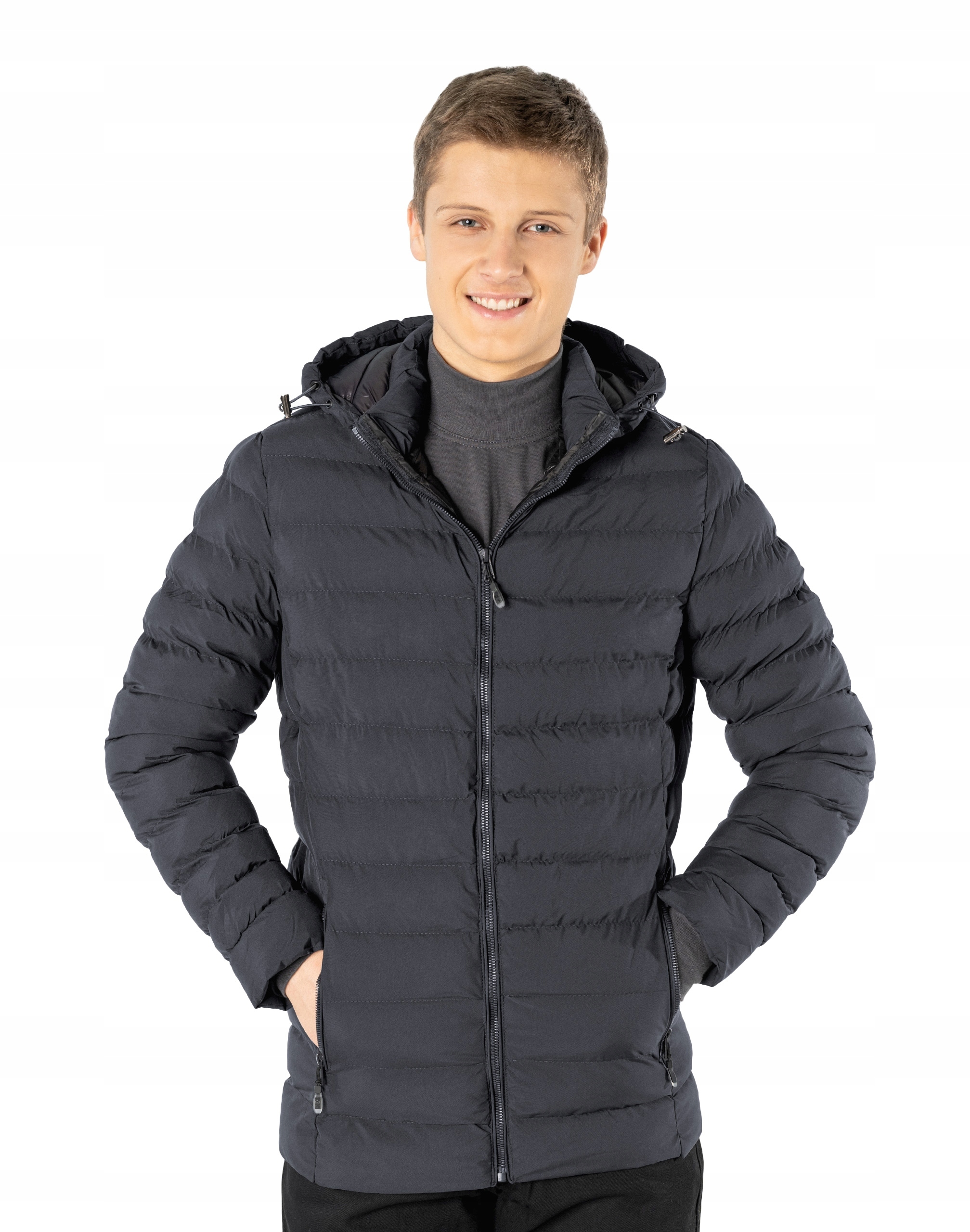 Teplá péřová pánská zateplená bunda 13056-3 velikost XL