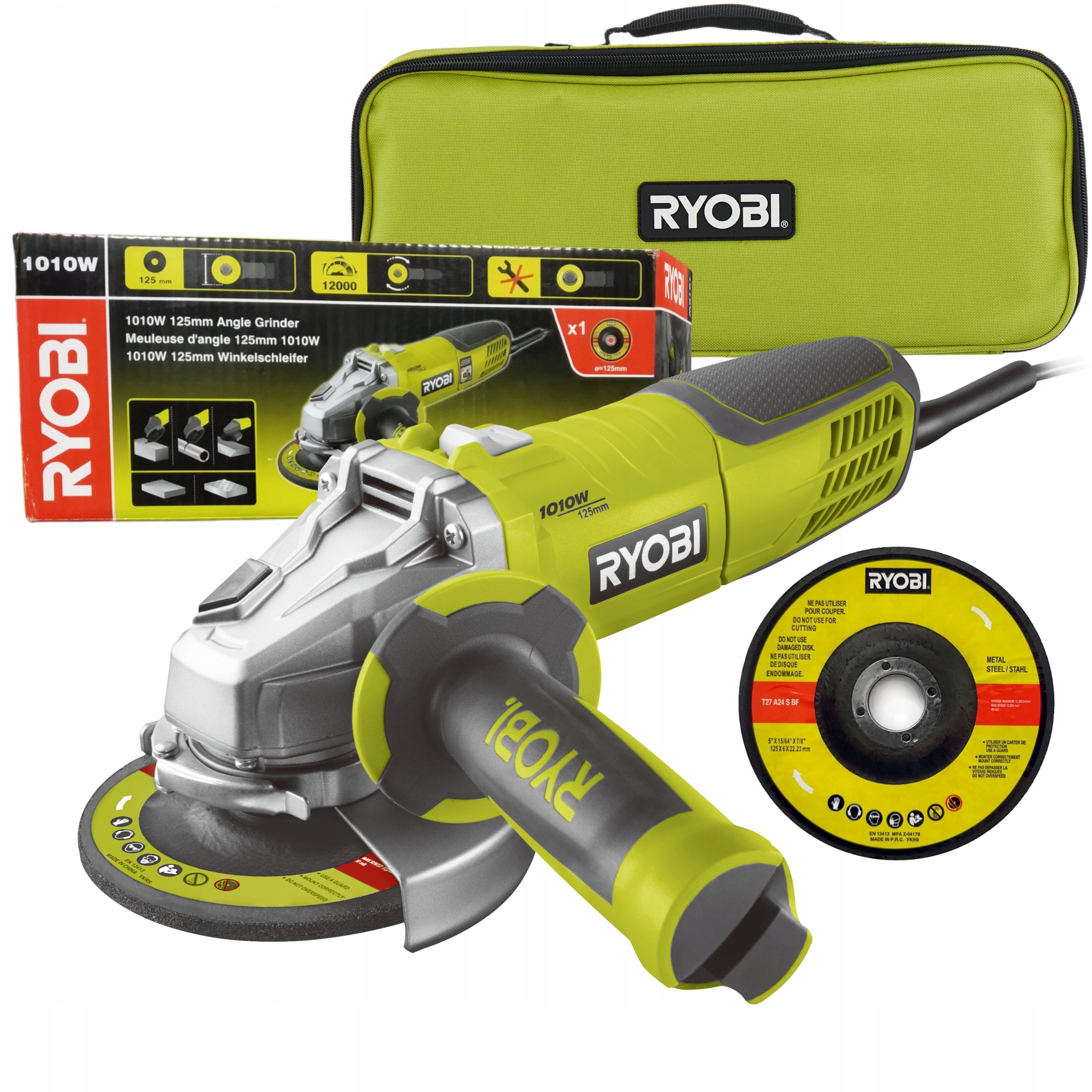 meuleuse d'angle 600W 115 mm RYOBI RAG600-115G