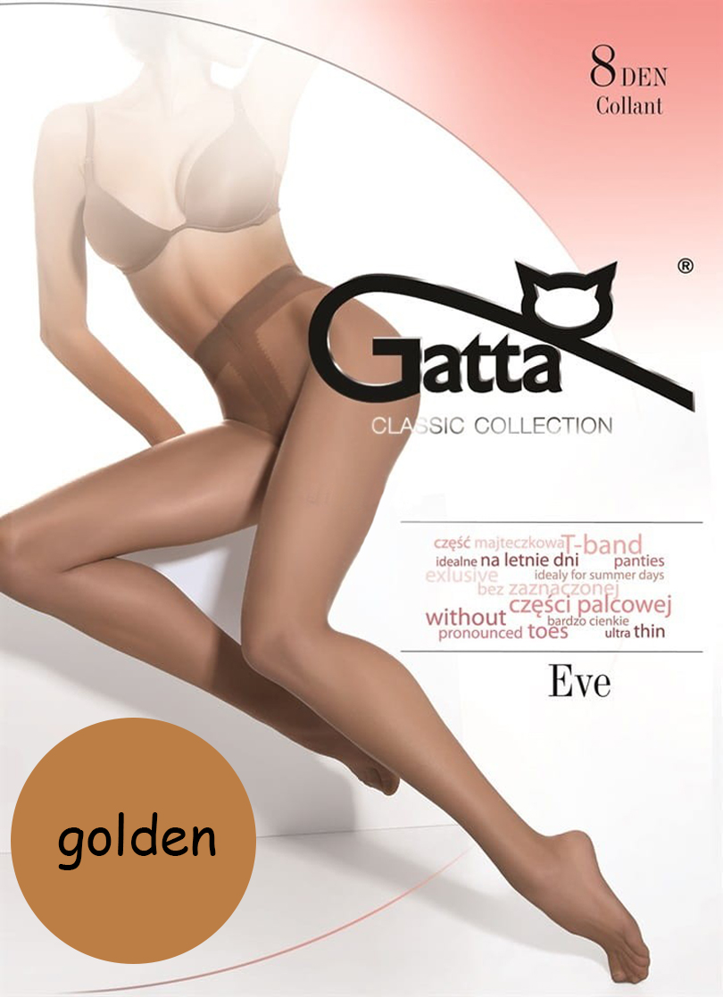 

Gatta rajstopy Eve 8 den Lycra Matowe golden 4 L
