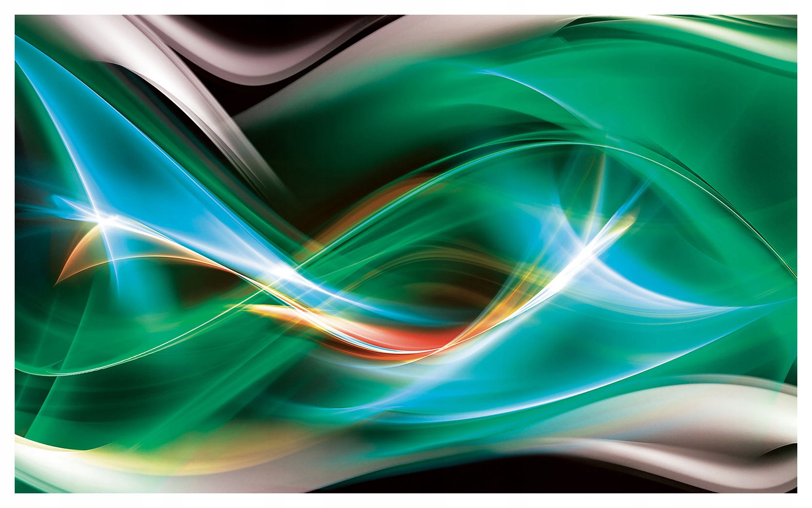 Fototapeta Abstrakce Zeleň Smaragd Lesk Pomeranč 312x219 lepidlo