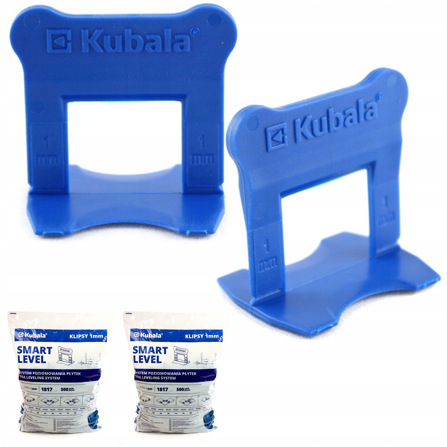 

Kubala System Poziomowania Klipsy 1MM 1000 Sztuk