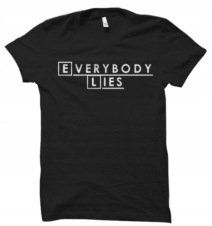 

Everybody Lies dr house t-shirt damskaXXL
