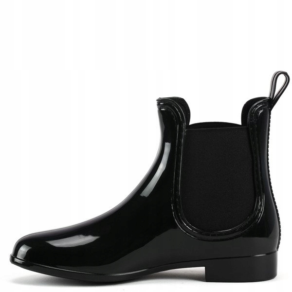 CZARNE KALOSZE SZTYBLETY LAKIEROWANE R.39 Marka BELLA PARIS