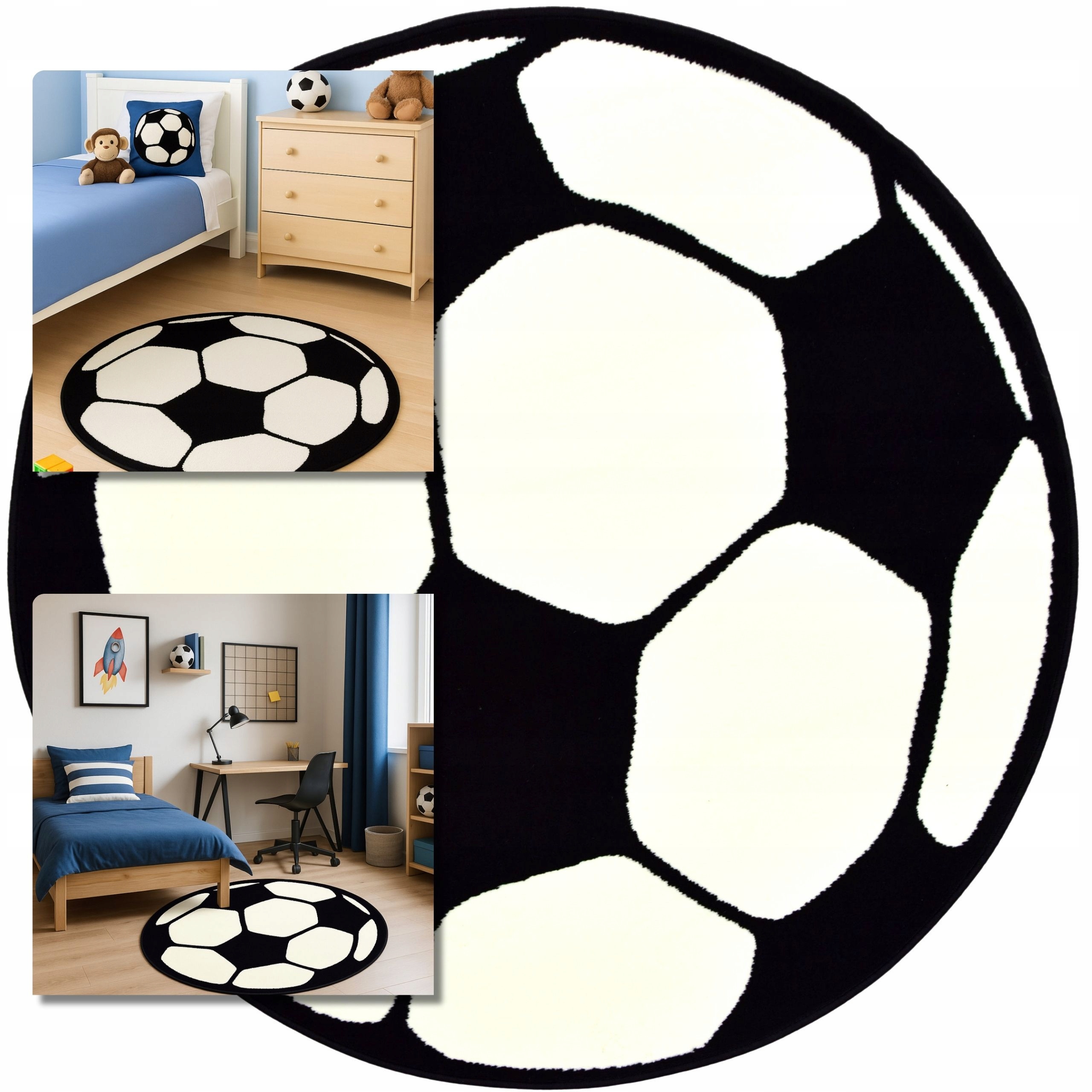 Koberec Kulatý Kruh 140 CM Venezia Míč Koberce Kobereček Pro Děti Dítěte