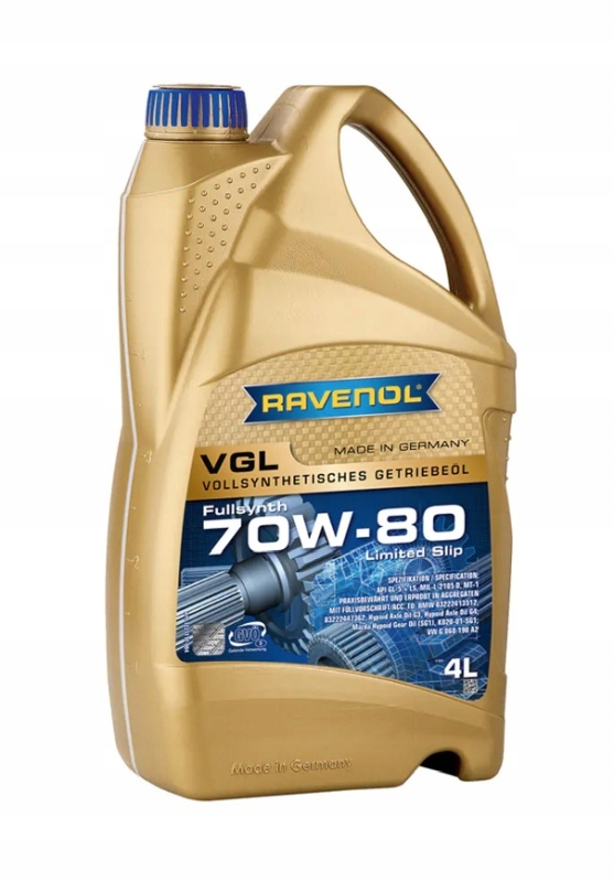 Ravenol Olej 70V80 4L Vgl Ls/ GL5+/ MIL-L-2105 D/ Synt.