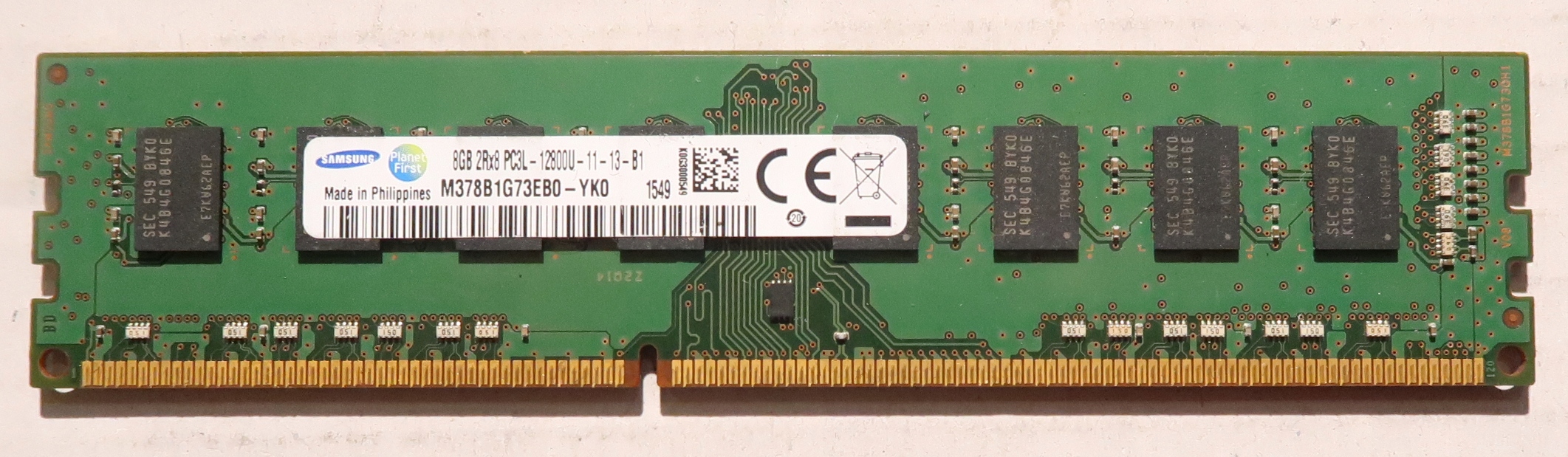 Pamięć Ram 8GB DDR3 DIMM Komputer 1600MHz PC3L 12800U
