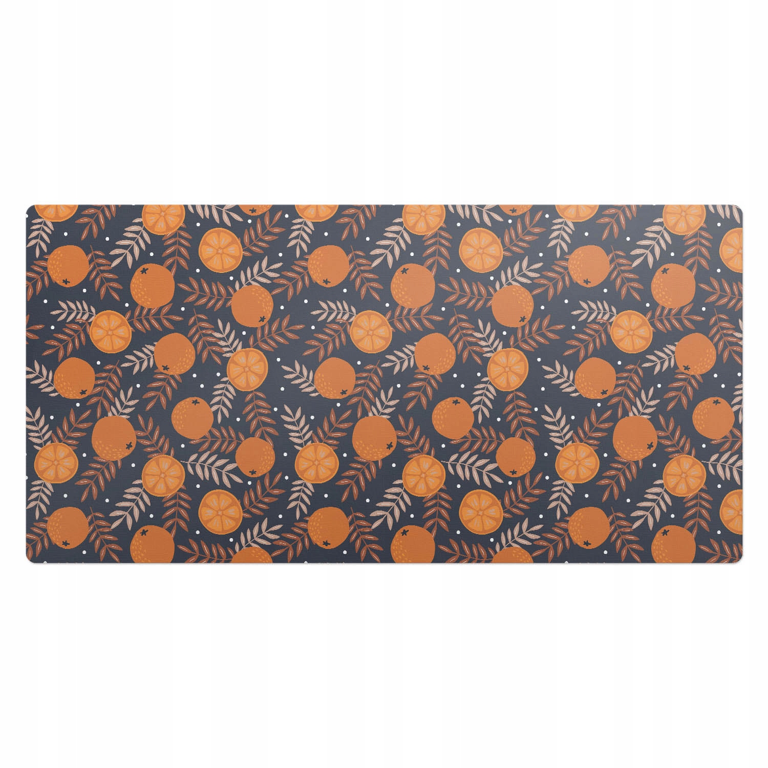 Podložka na psací stůl s potiskem Ovocné inspirace s listovým pozadím 100 x 50 cm