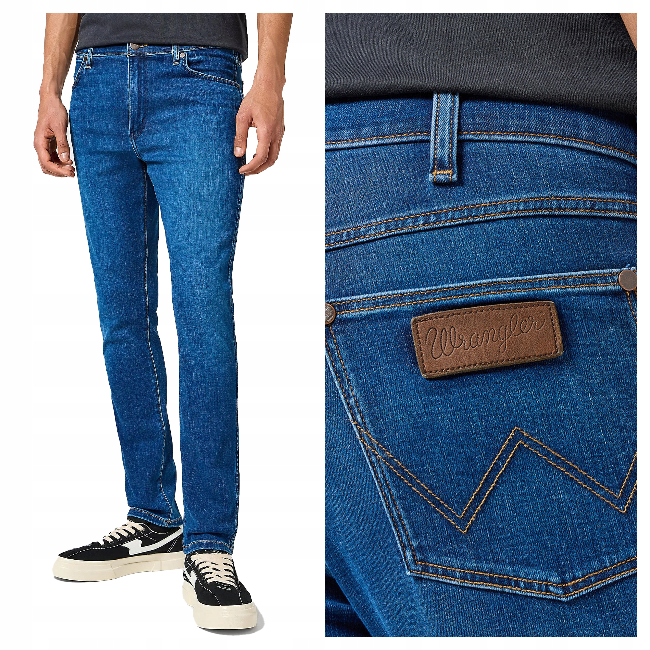 Wrangler Larston W30 L34 Pánské džínové kalhoty džíny Přiléhavé