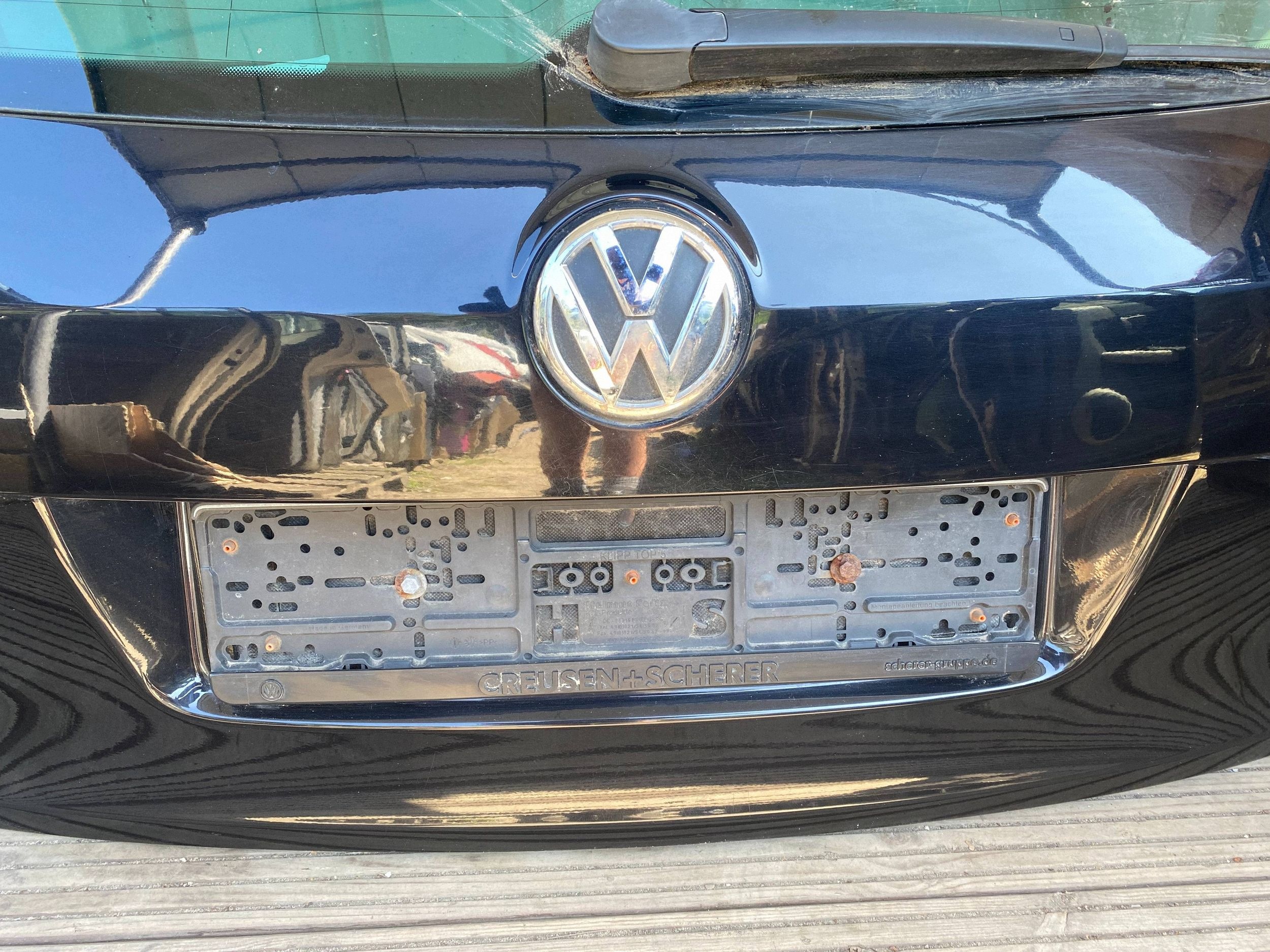 VW GOLF VI plus complete trunk door boot rear part LC9X black nice