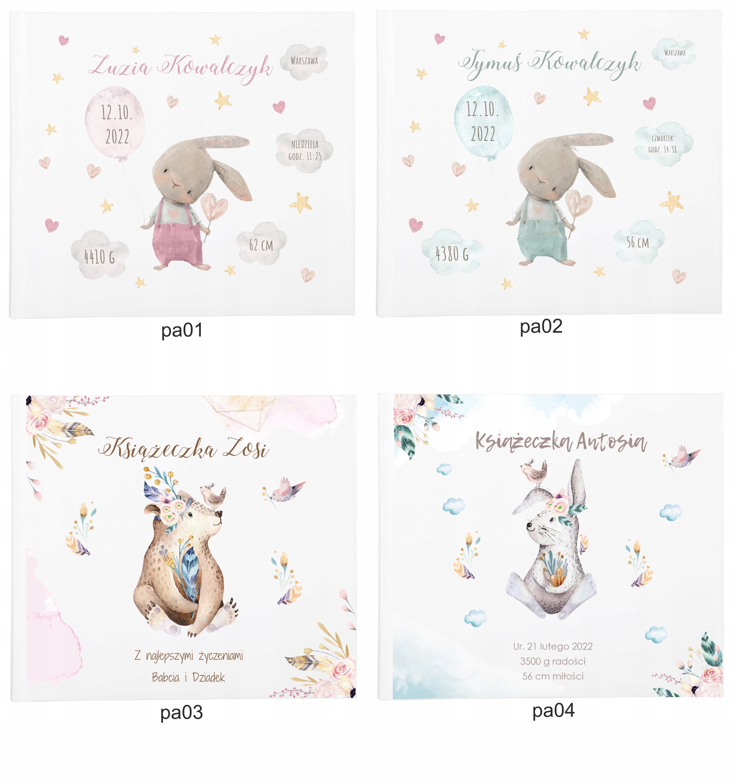 Album dla dziecka prezent narodziny becikowe - chrzest - pierwszy pamiętnik Producent Inna