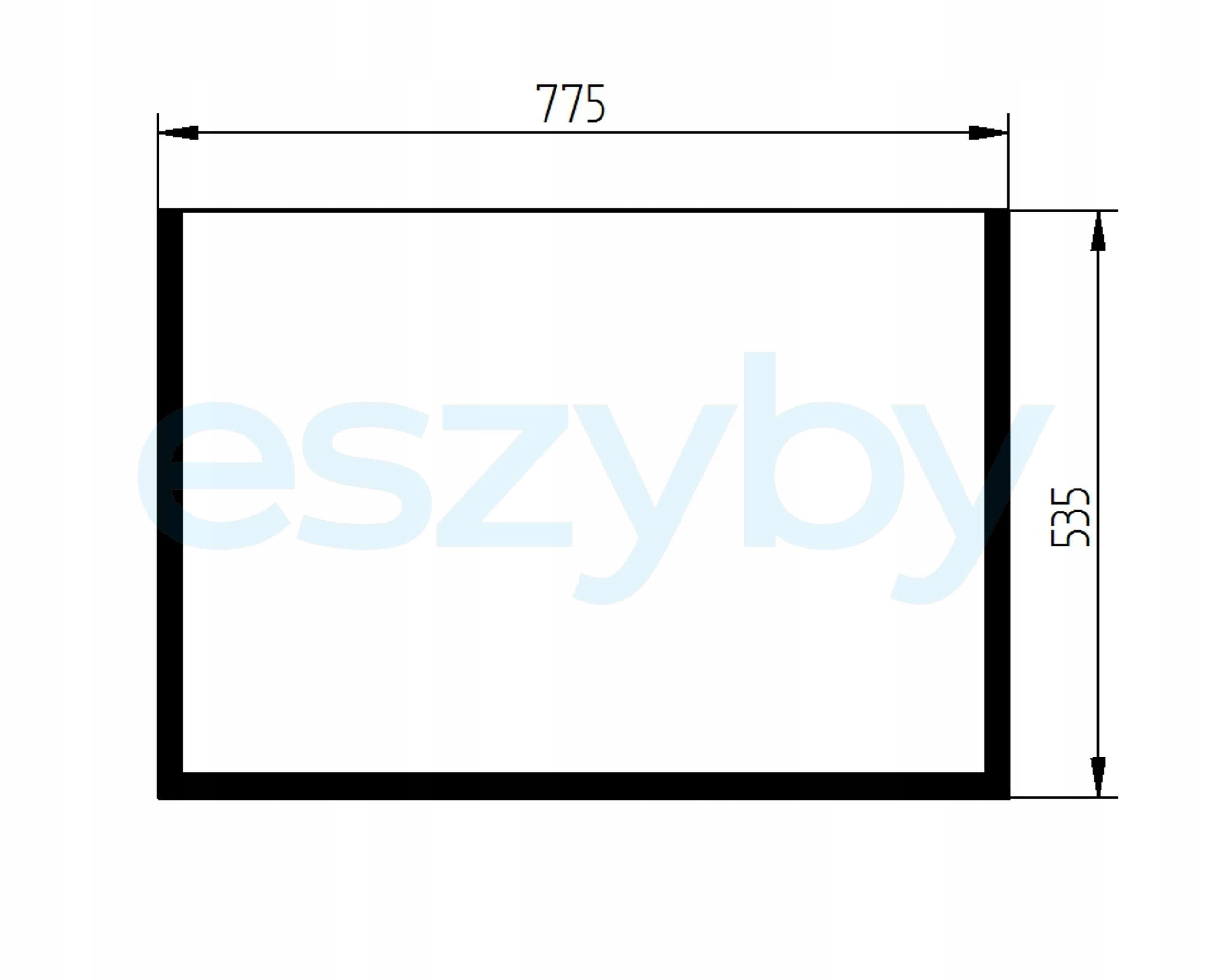 sklo minibagr Jcb přední spodní 827/80091