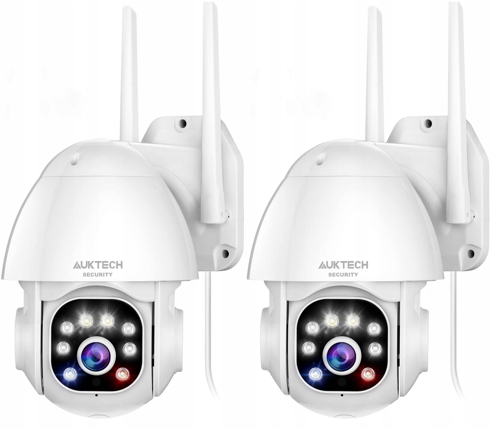 Sada 2x WiFi Ip kamera Auktech SH039 5MP Ptz Floodlight Led IP66