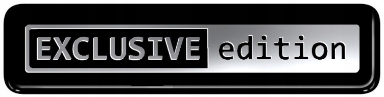 

Exclusive Edition Naklejka Niklowana Żywica