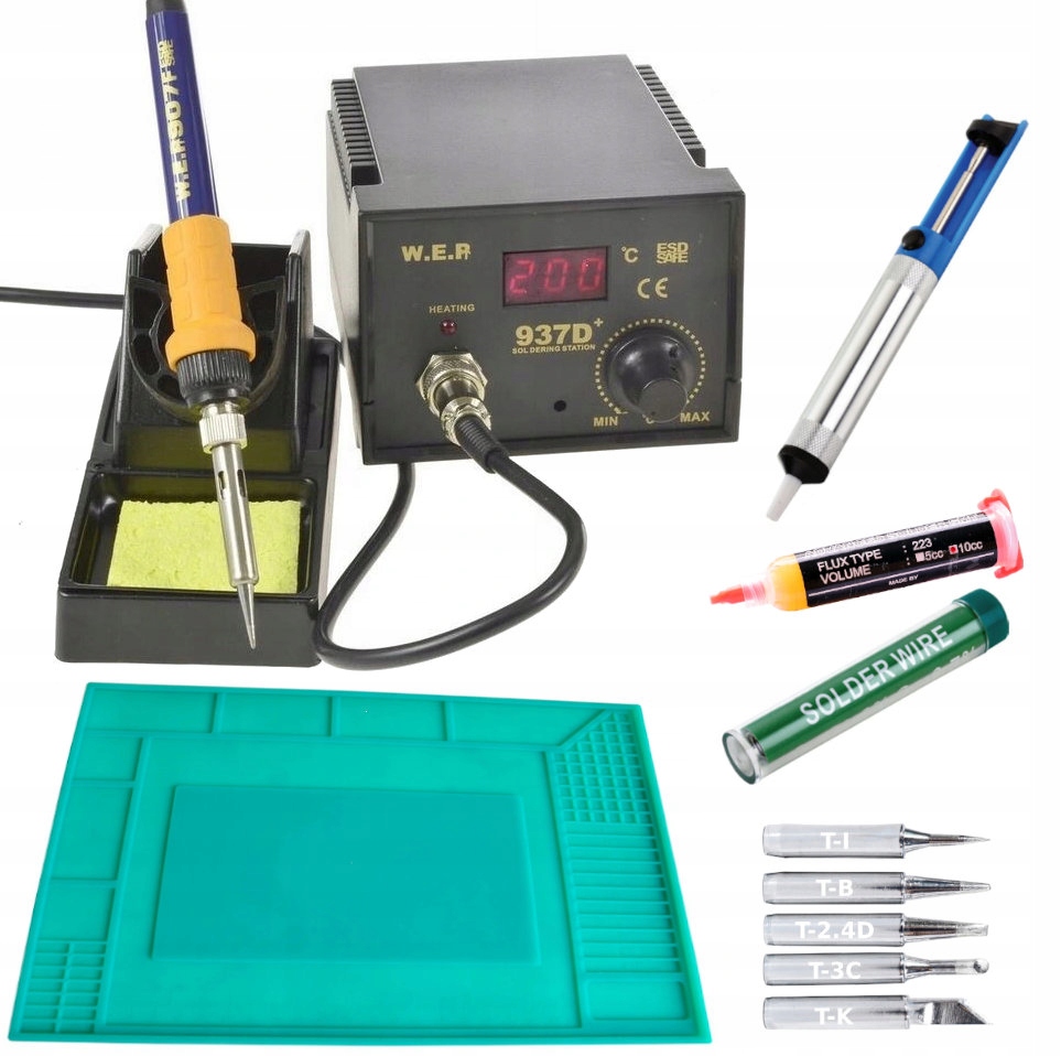 

Stacja Lutownicza Wep 937D+ +mata Groty Odsysacz