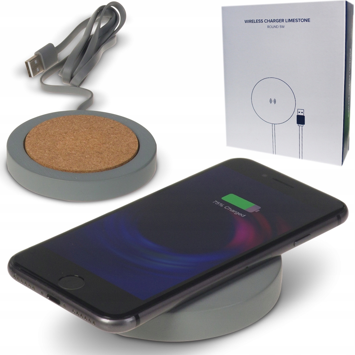 

Ładowarka Bezprzewodowa Indukcyjna Wapienna 5W Usb