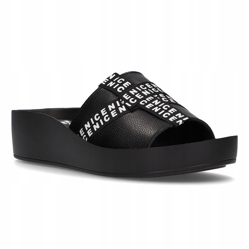 

Skórzane klapki Filippo DK2061/21 Bk czarne r.39