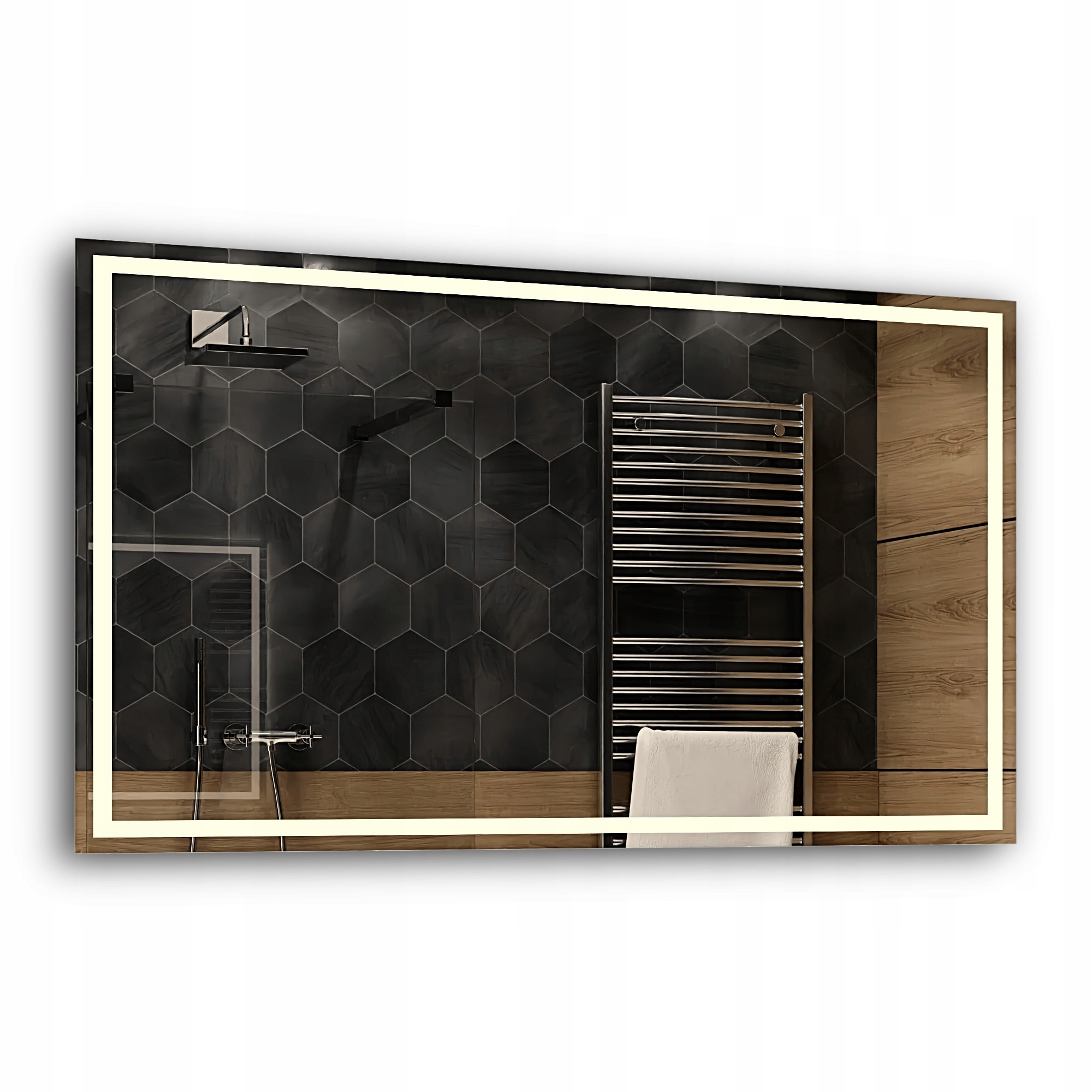 

Lustro Oświetlane Ledy Neutralne Atlanta 120x80cm