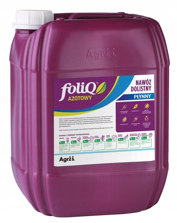 

Foliq 36 Azotowy Nawóz Dolistny Z Magnezem 20L