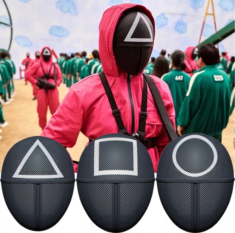 SQUID GAME COSPLAY MASKA KWADRAT KARNAWAŁ Rodzaj maski pełna maska