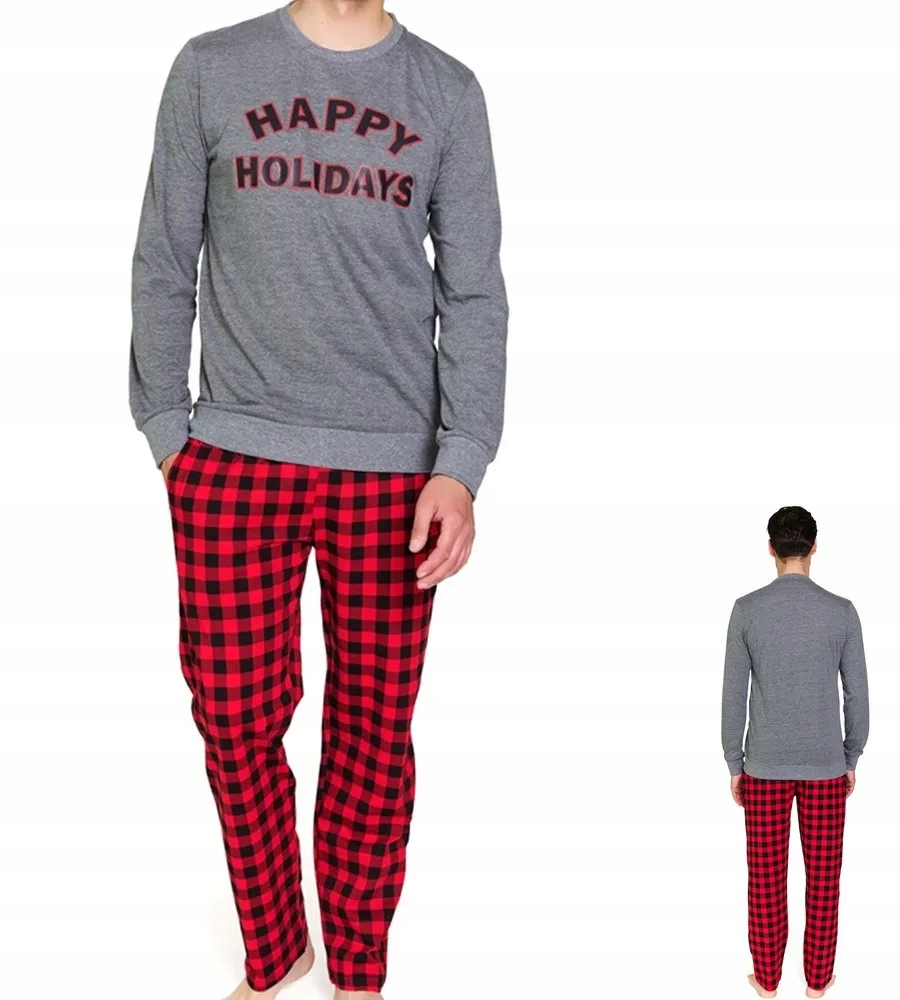 Pánské pyžamo Doctor Nap 7344 L 48 Šedá