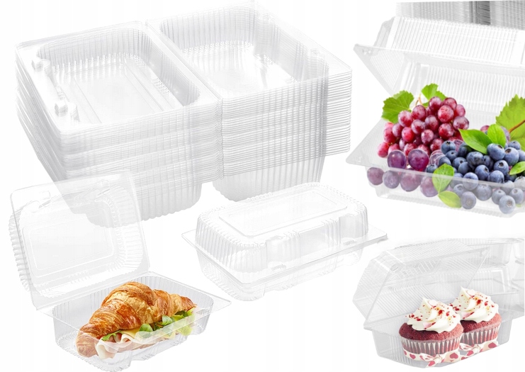 ALI 10C 10 SZT 206X156X70 Pojemnik cukierniczy na ciasto