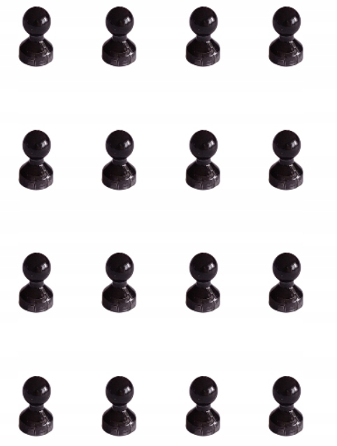 

16 x Magnes Neodymowy Na lodówkę tablica czarny