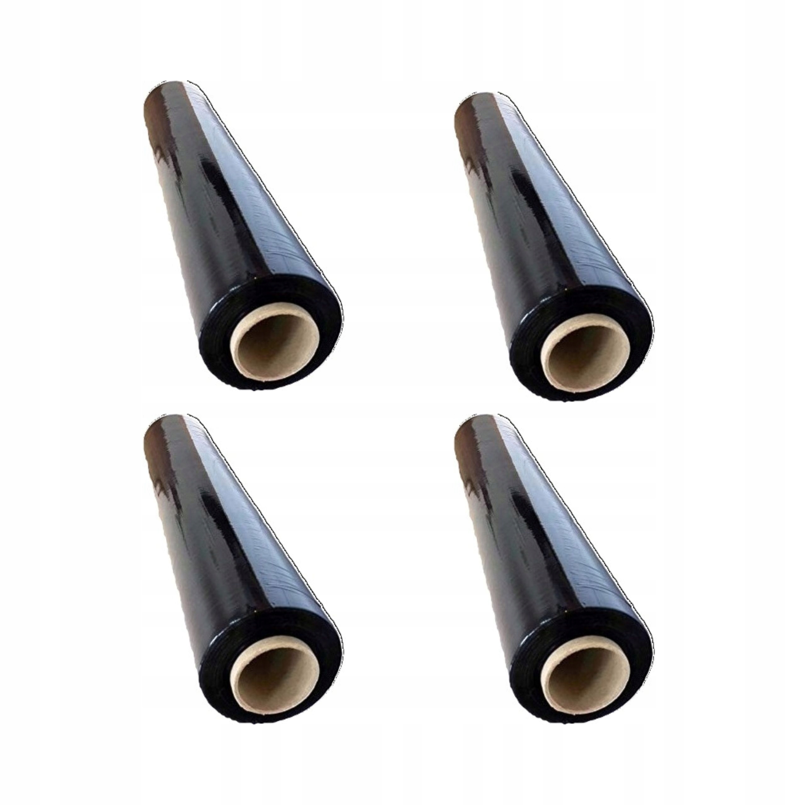 Folia Stretch 3KG XXL Strecz Czarny Czarna Rolka Mocna Kryjąca 4 Sztuk szt