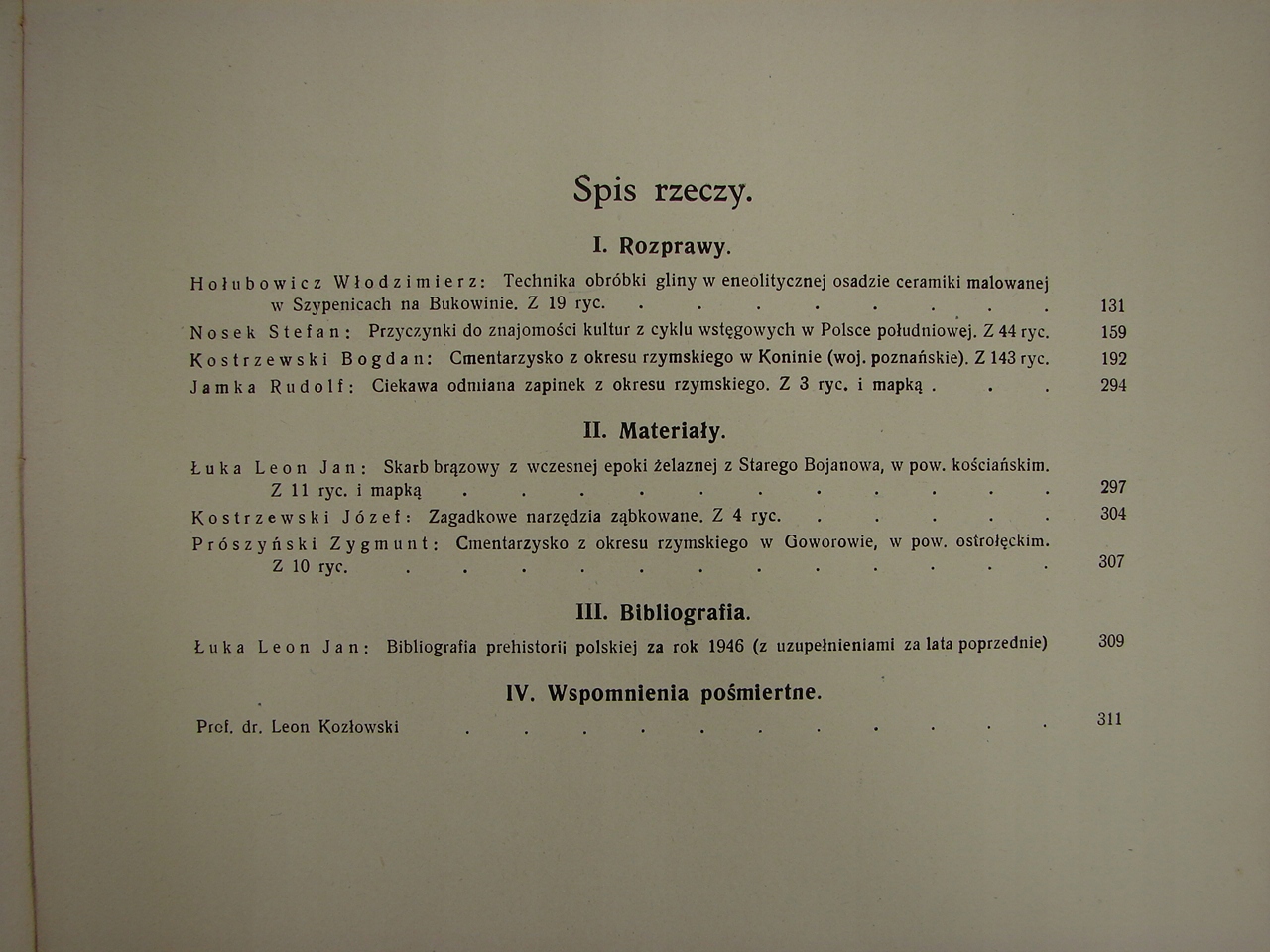 PRZEGLĄD ARCHEOLOGICZNY TOM VII ZESZ. 2 ROK 1947