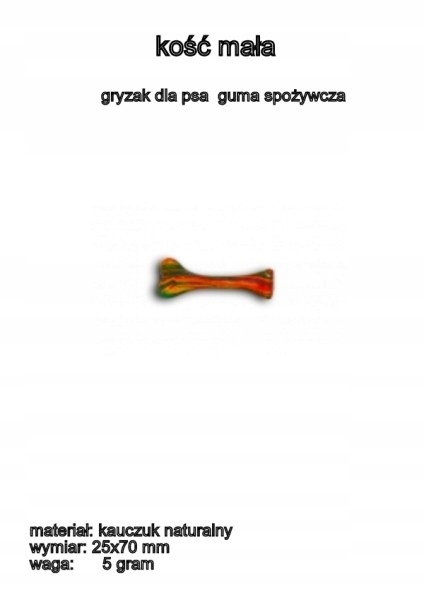 

Zabawka Dla Pas Fixi Kość Kauczuk Naturalny 7cm