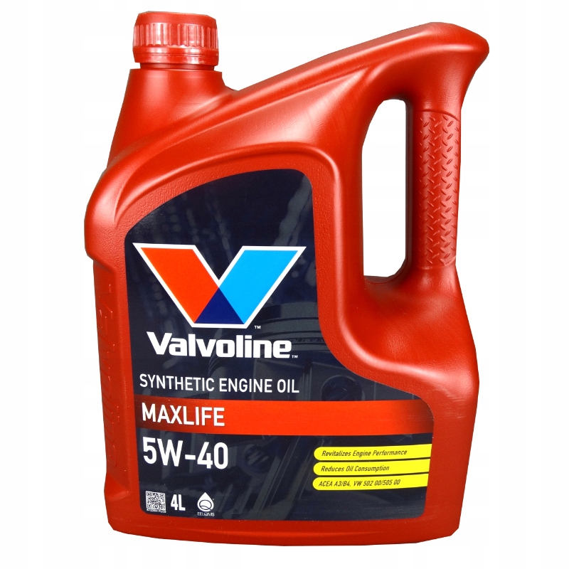 Valvoline Maxlife Synthetic 5W40 5W-40 olej silnikowy 4L-Zdjęcie-0