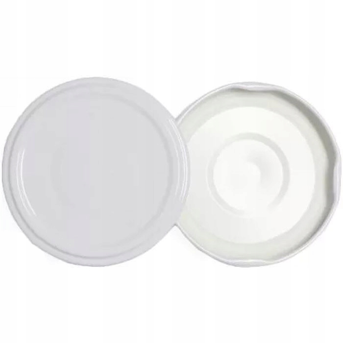 

10x Zakrętka 66mm Biała 4 Zaczepy Wieczko Na Słoik