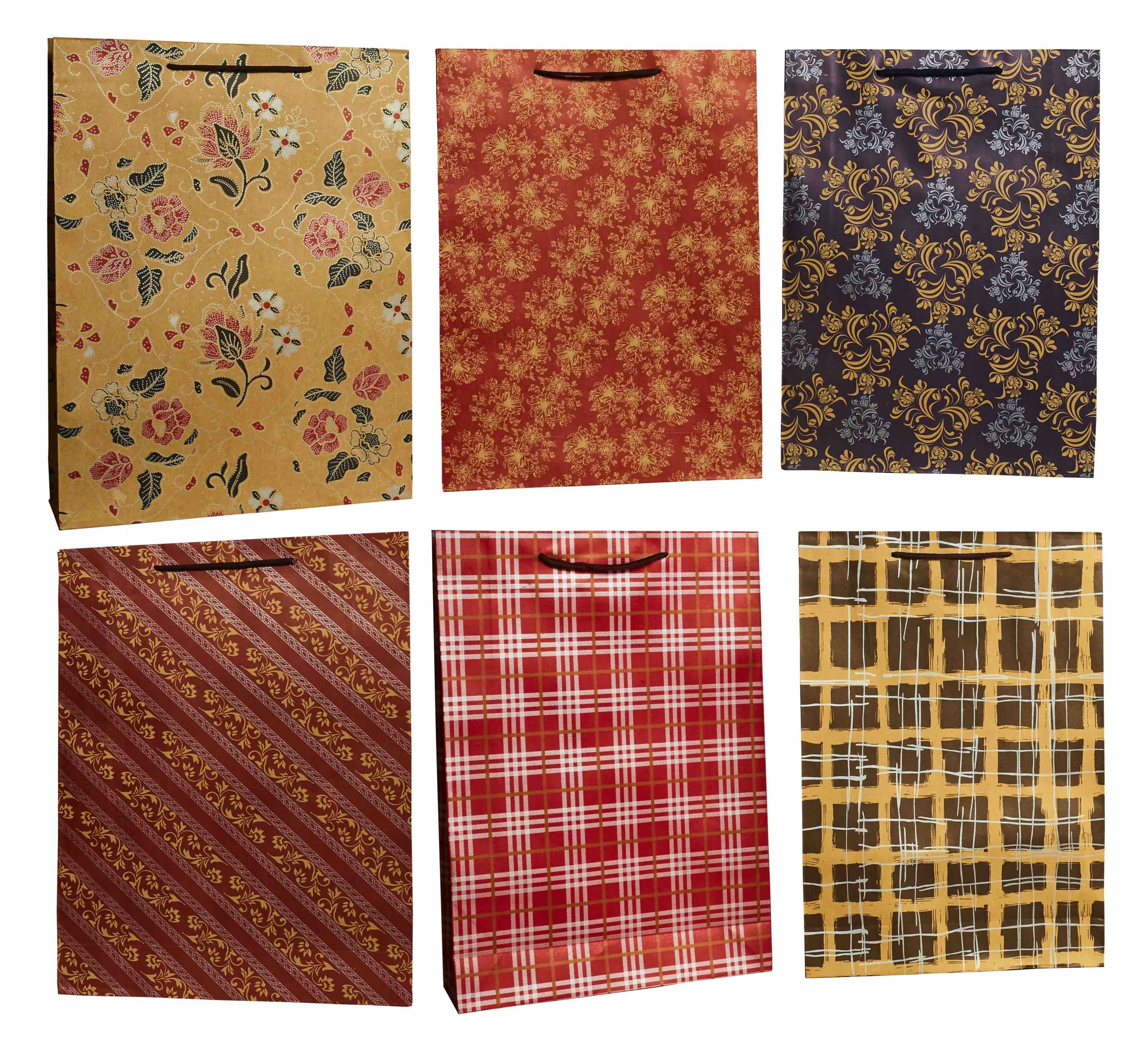 

Torebka eco papier prezentowa ozdobna 31x42 12szt